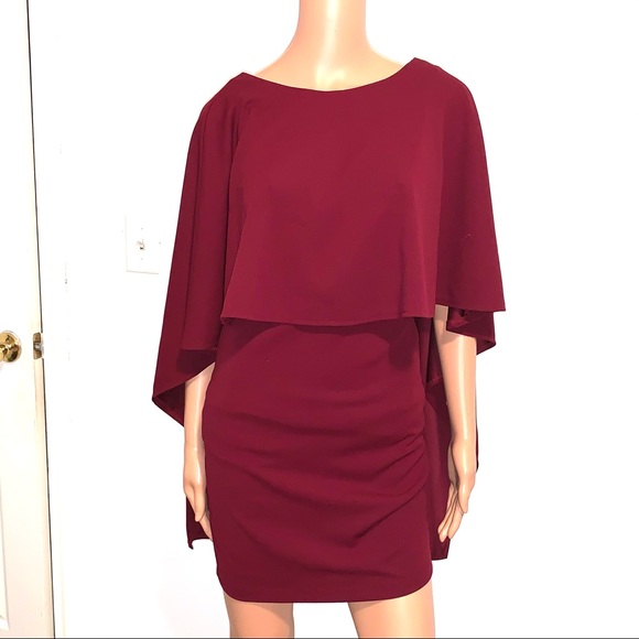 LULU’S Classic Cape Dress - Picture 7 of 16